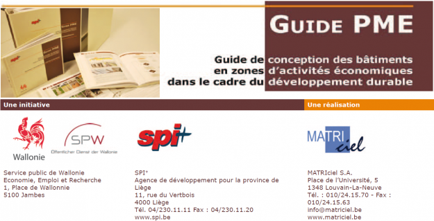Conception durable PME en Région Wallonne