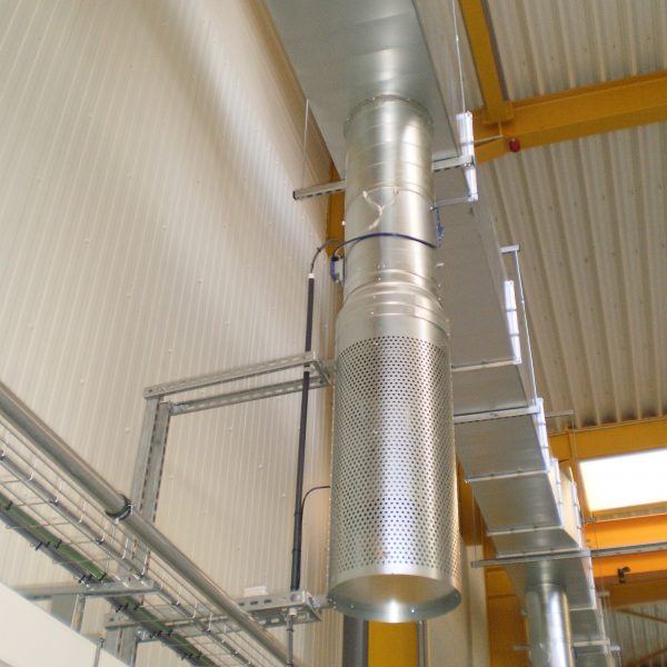 Hall industriel climatisé