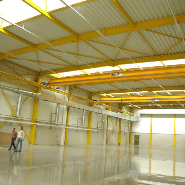 Hall industriel climatisé