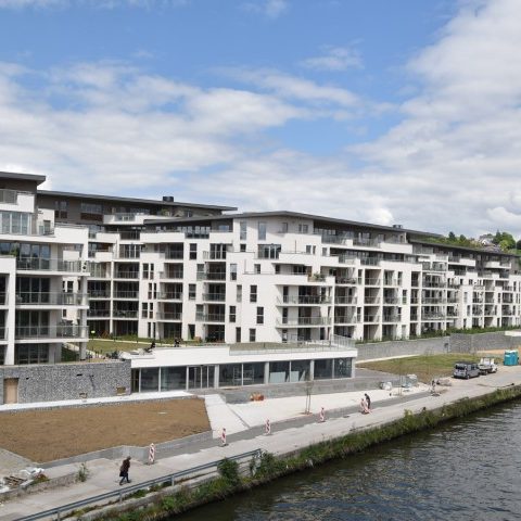 Vue Meuse du complexe Bon Dieu à Namur