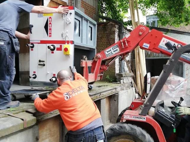 ©Zinneke asbl - Récupération d'un groupe de ventilation