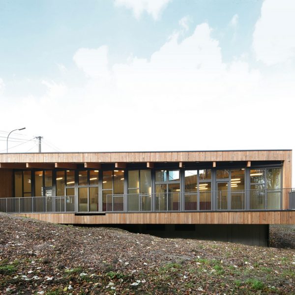 © Filip Dujardin – B2Ai Human Centered Architecture – Crèche Nivelles Recherche de l'optimum au niveau de la compacité du bâtiment