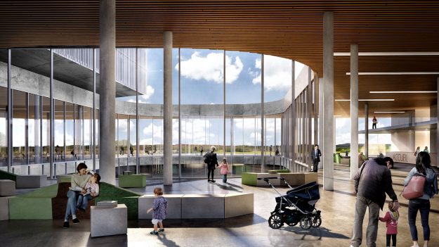©Horoma – CHR Centre Sud – Vue intérieure Nouveau CHR Centre Sud du programme VIVALIA 2025