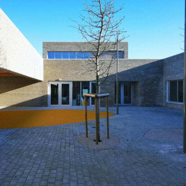 Construction du nouvel IESS "Le Trèfle" à Chièvres