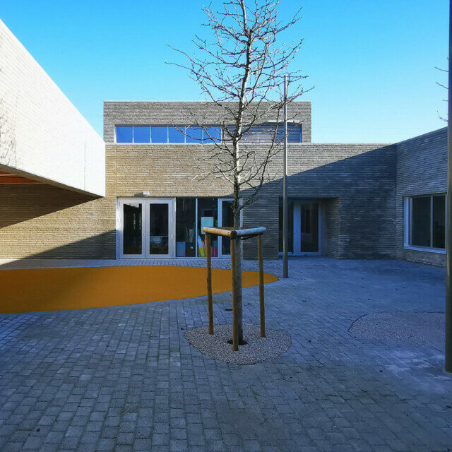 Construction du nouvel IESS "Le Trèfle" à Chièvres