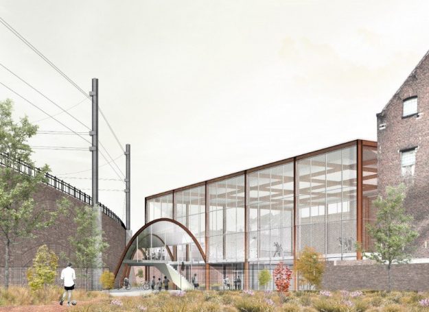 ©MDW Architecture – Salle de sport Terre-Neuve Nouvelle salle de sport Terre-Neuve à Bruxelles, avec MDW architecture