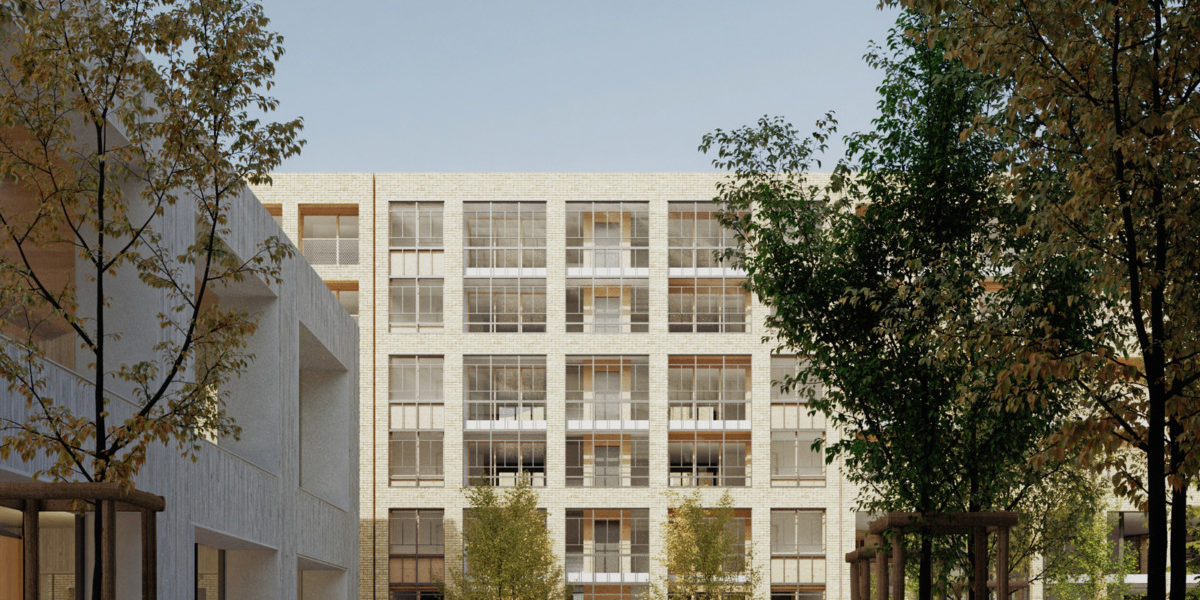 ©LAN – Vue de la place et de l’îlot central Rempart des Moines Avant-projet - AM Team 5+