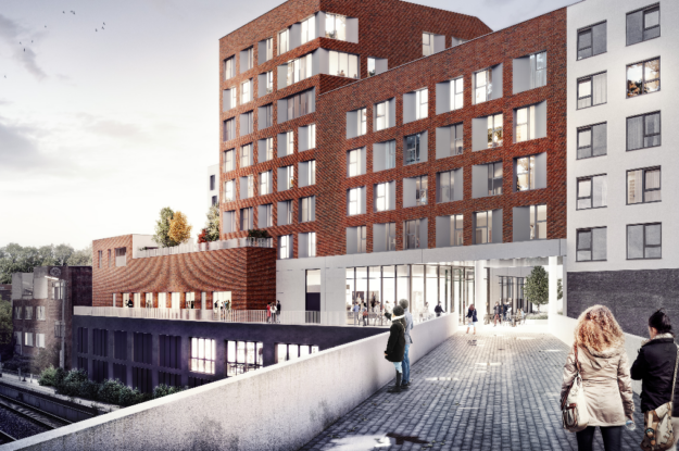 Conversion d'un atelier automobile en un projet mixte comprenant une résidence étudiante de 198 kots à finalité sociale, un Horeca, deux commerces et une conciergerie