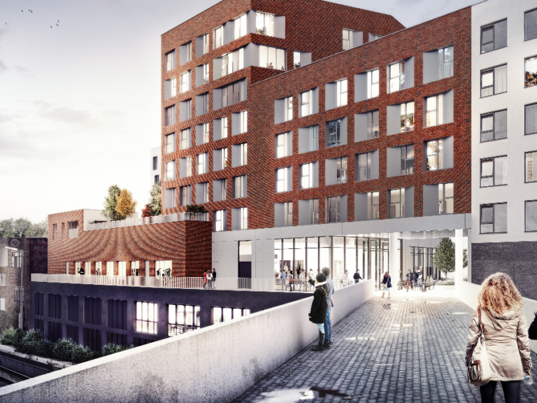 Conversion d'un atelier automobile en un projet mixte comprenant une résidence étudiante de 198 kots à finalité sociale, un Horeca, deux commerces et une conciergerie