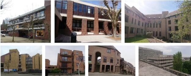 Bâtiments UCL étudiés - Stratégie réno 0 Carbone